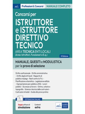 cover image of [EBOOK] Istruttore tecnico e Istruttore direttivo tecnico negli Enti locali